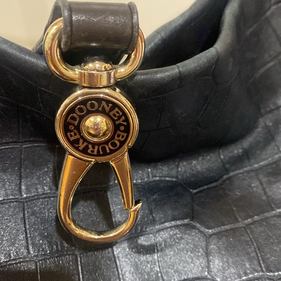 Dooney & Bourke Belvedere logo croc embossed satchel purse - Picture 8 of 11